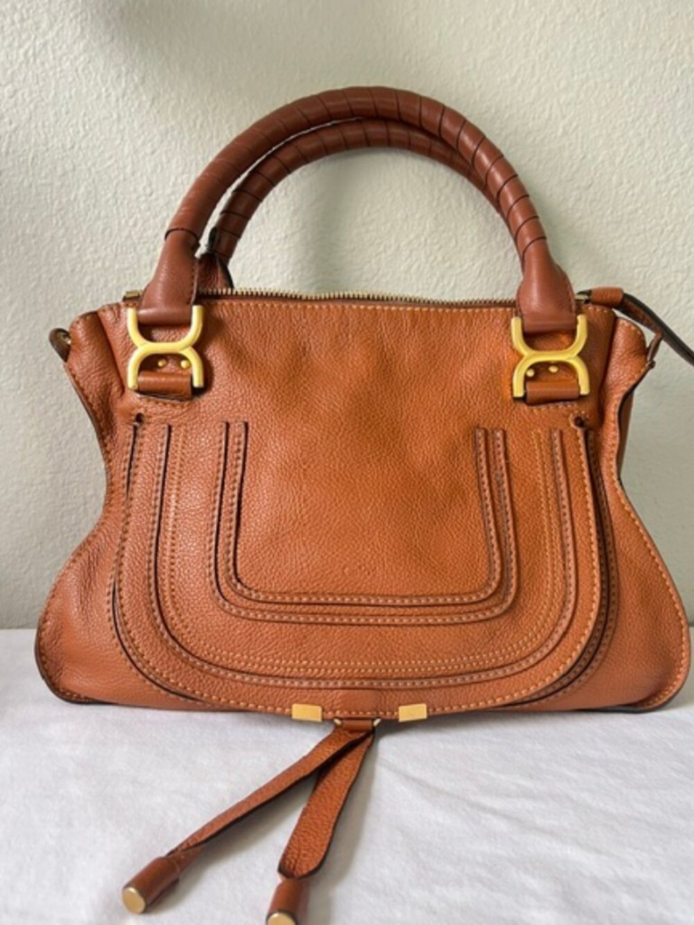 Chloé Marcie Shoulder Bag Medium Brown Leather